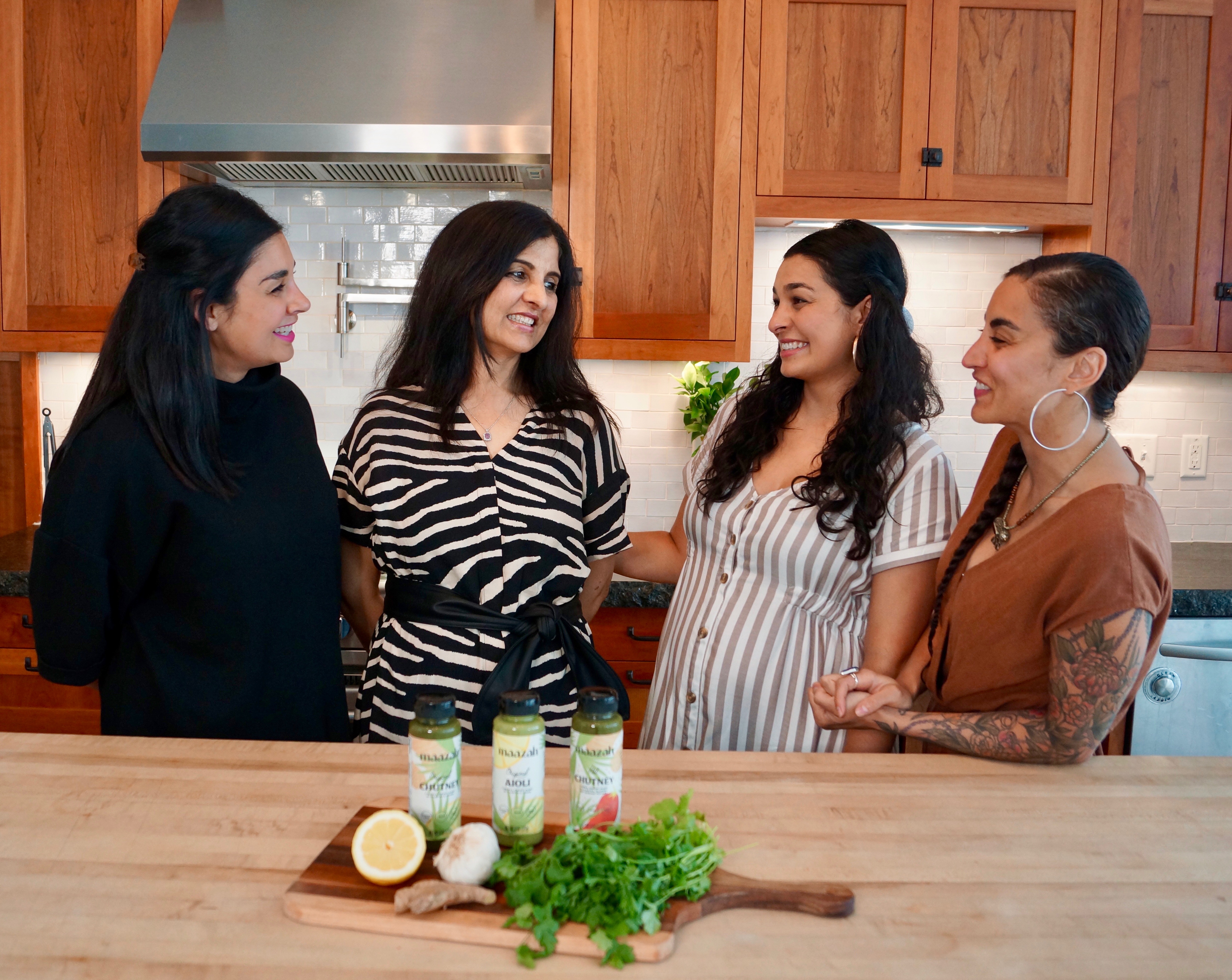 Sajaady family in kitchen